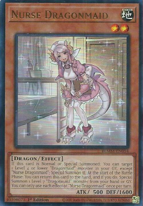 Nurse Dragonmaid [BLMM-EN054] Ultra Rare | Pegasus Games WI