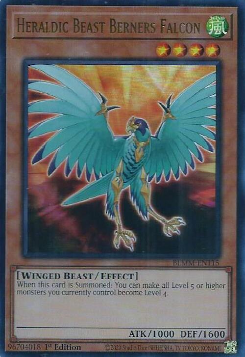 Heraldic Beast Berners Falcon [BLMM-EN115] Ultra Rare | Pegasus Games WI