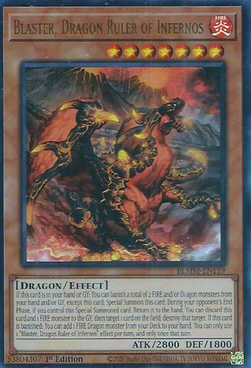 Blaster, Dragon Ruler of Infernos [BLMM-EN119] Ultra Rare | Pegasus Games WI
