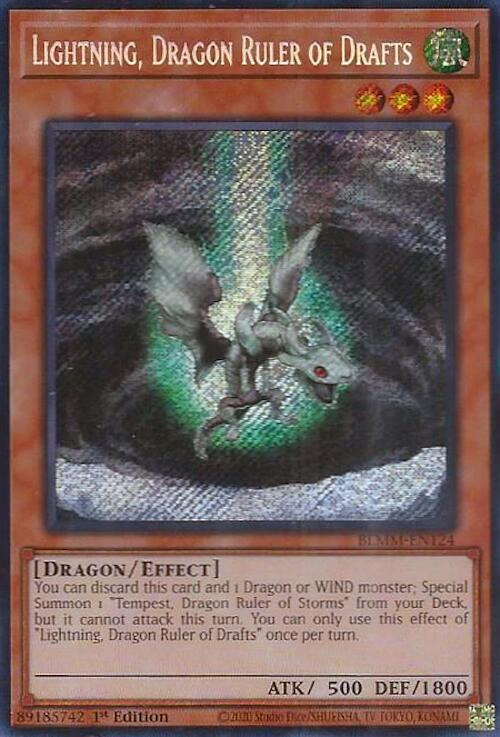 Lightning, Dragon Ruler of Drafts [BLMM-EN124] Secret Rare | Pegasus Games WI