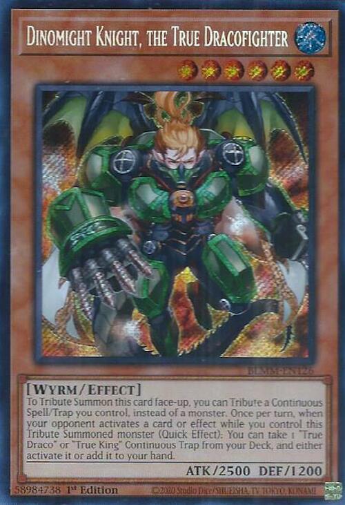 Dinomight Knight, the True Dracofighter [BLMM-EN126] Secret Rare | Pegasus Games WI