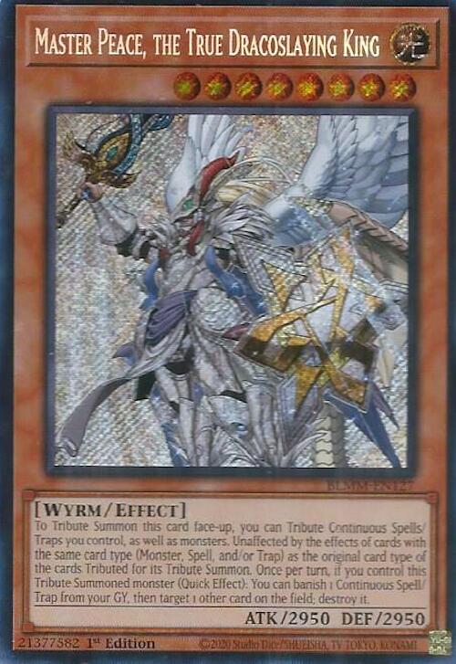 Master Peace, the True Dracoslaying King [BLMM-EN127] Secret Rare | Pegasus Games WI