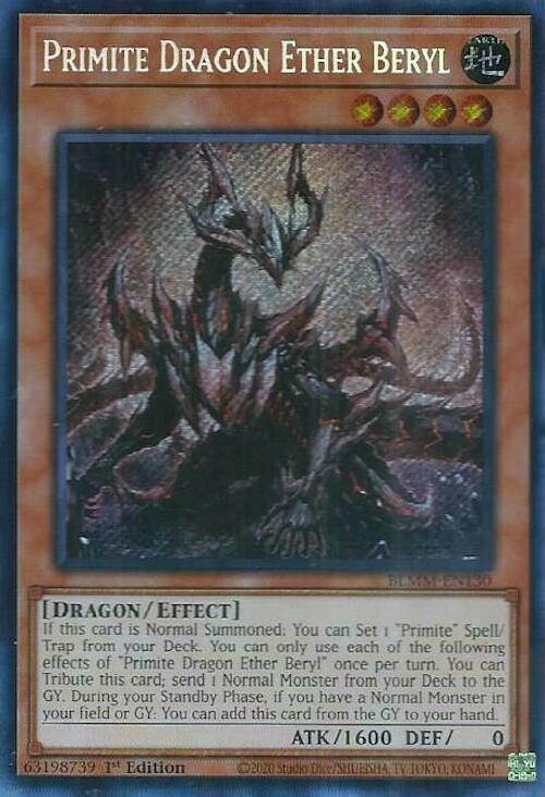 Primite Dragon Ether Beryl [BLMM-EN130] Secret Rare | Pegasus Games WI