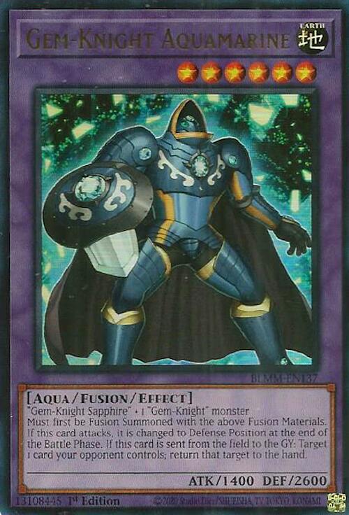 Gem-Knight Aquamarine [BLMM-EN137] Ultra Rare | Pegasus Games WI
