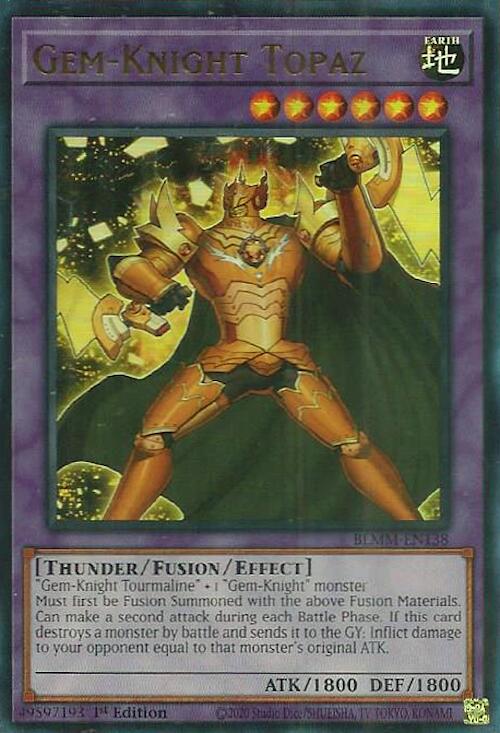 Gem-Knight Topaz [BLMM-EN138] Ultra Rare | Pegasus Games WI