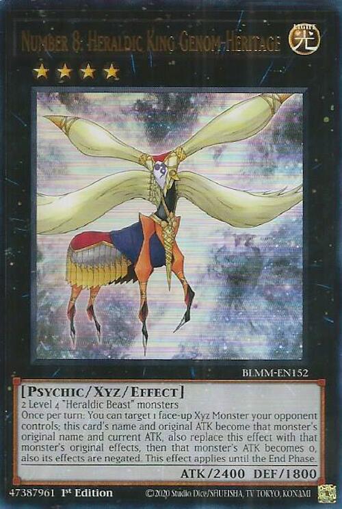 Number 8: Heraldic King Genom-Heritage [BLMM-EN152] Ultra Rare | Pegasus Games WI