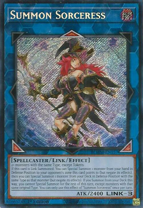 Summon Sorceress [BLMM-EN157] Secret Rare | Pegasus Games WI