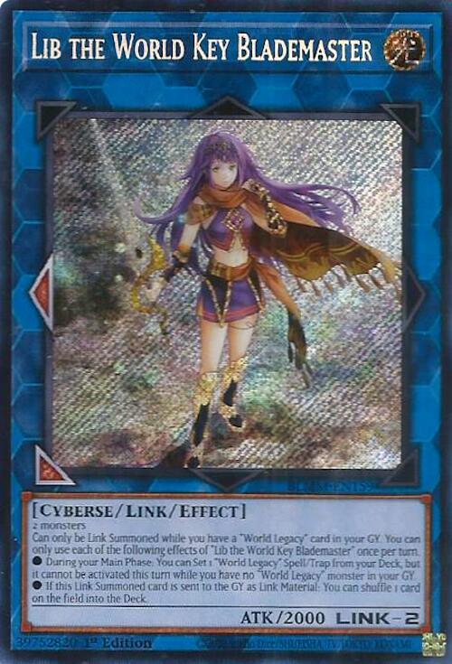Lib the World Key Blademaster [BLMM-EN159] Secret Rare | Pegasus Games WI