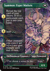Esper Origins // Summon: Esper Maduin (Borderless) [FINAL FANTASY] | Pegasus Games WI