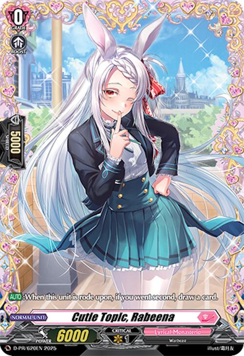 Cutie Topic, Rabeena (D-PR/620EN) [D Promo Cards] | Pegasus Games WI