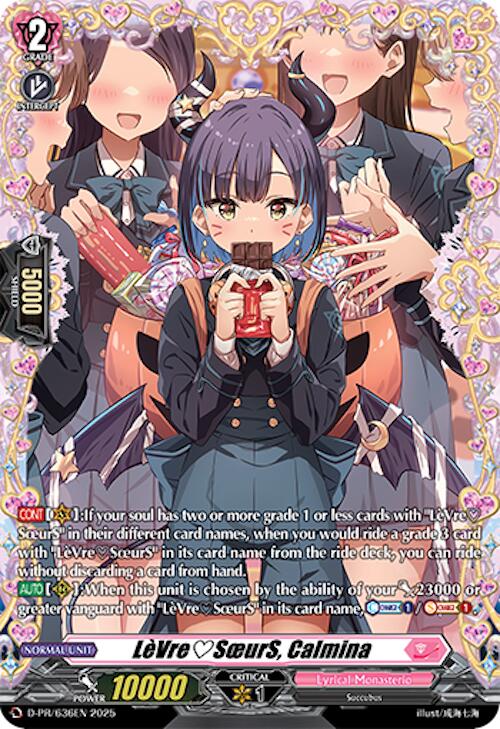 LeVreSoeurS, Calmina (D-PR/636EN) [D Promo Cards] | Pegasus Games WI