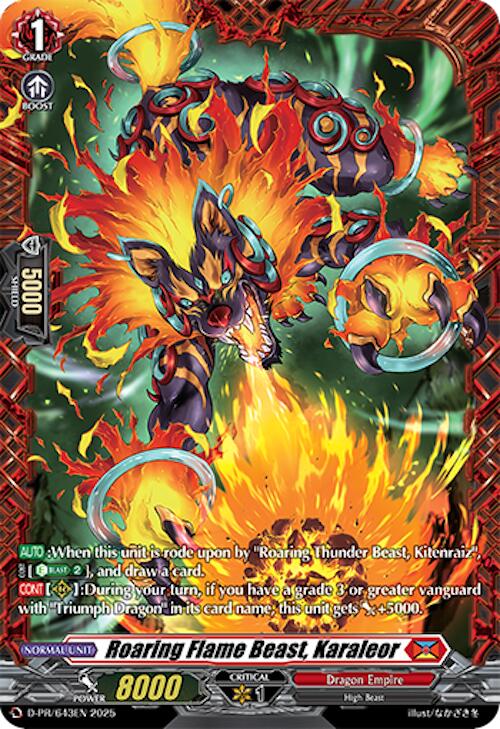 Roaring Flame Beast, Karaleor (D-PR/643EN) [D Promo Cards] | Pegasus Games WI
