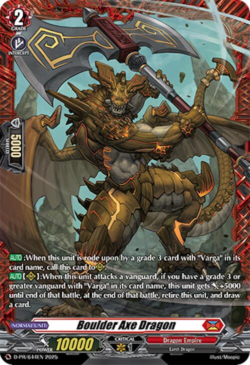 Boulder Axe Dragon (D-PR/644EN) [D Promo Cards] | Pegasus Games WI