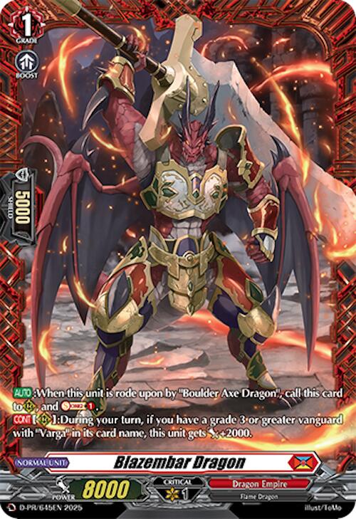 Blazembar Dragon (D-PR/645EN) [D Promo Cards] | Pegasus Games WI
