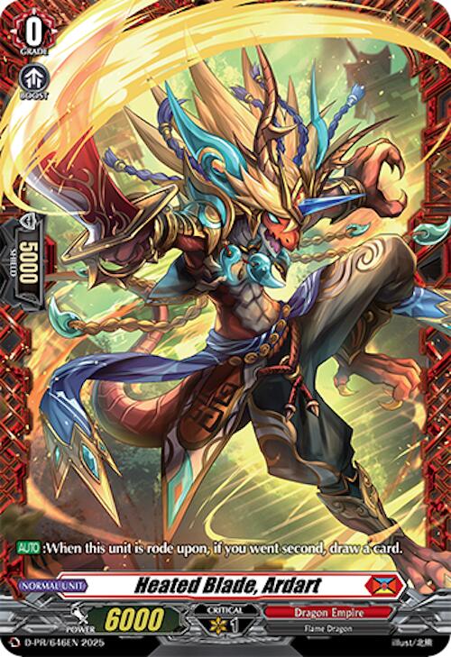 Heated Blade, Ardart (D-PR/646EN) [D Promo Cards] | Pegasus Games WI