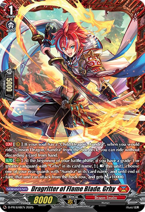 Dragritter of Flame Blade, Grhy (D-PR/648EN) [D Promo Cards] | Pegasus Games WI
