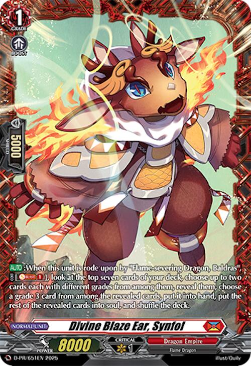 Divine Blaze Ear, Synfol (D-PR/651EN) [D Promo Cards] | Pegasus Games WI