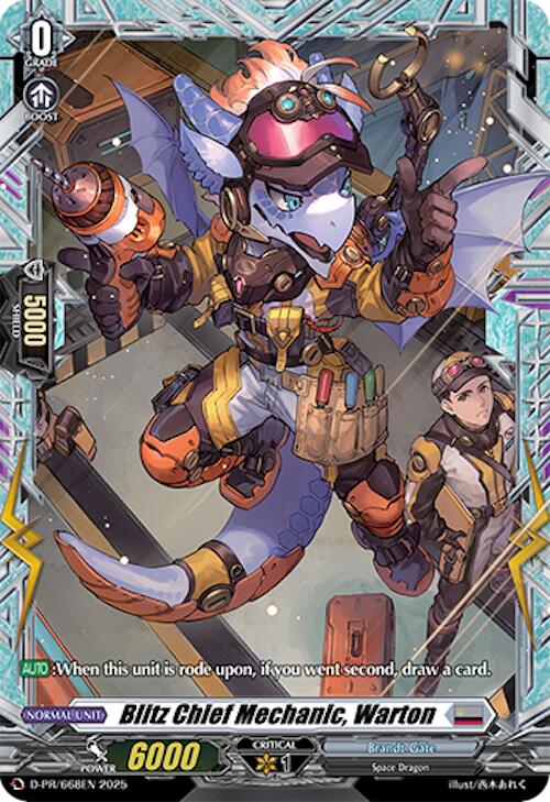 Blitz Chief Mechanic, Warton (D-PR/668EN) [D Promo Cards] | Pegasus Games WI