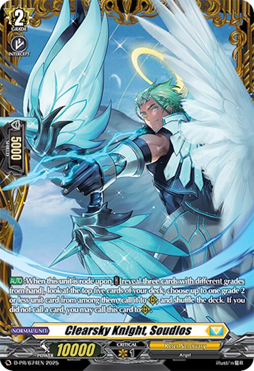 Clearsky Knight, Soudios (D-PR/674EN) [D Promo Cards] | Pegasus Games WI