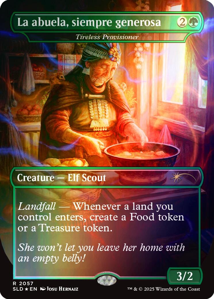 La abuela, siempre generosa - Tireless Provisioner (Rainbow Foil) [Secret Lair Drop Series] | Pegasus Games WI