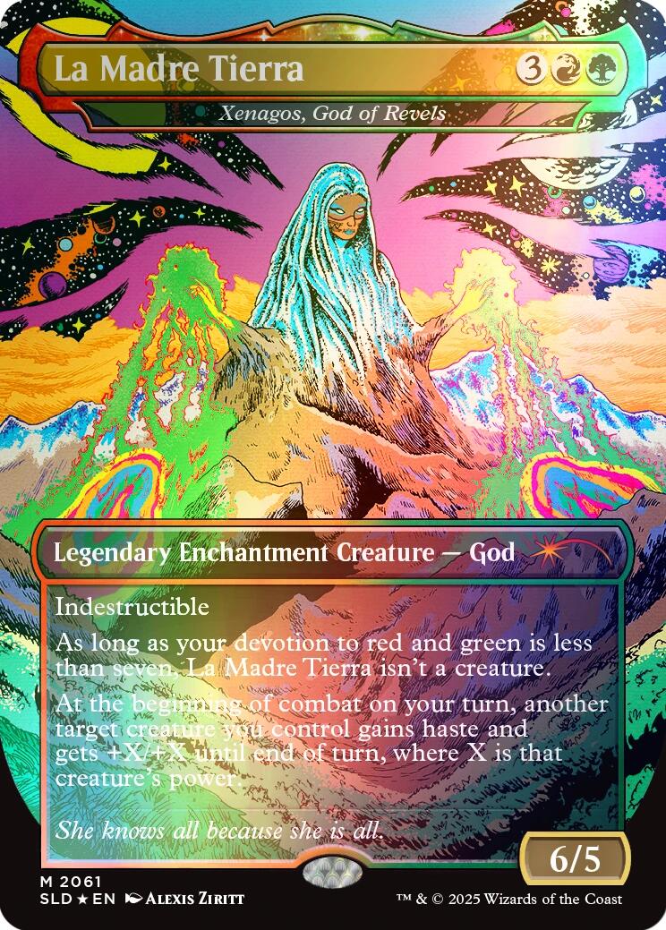 La Madre Tierra - Xenagos, God of Revels (Rainbow Foil) [Secret Lair Drop Series] | Pegasus Games WI