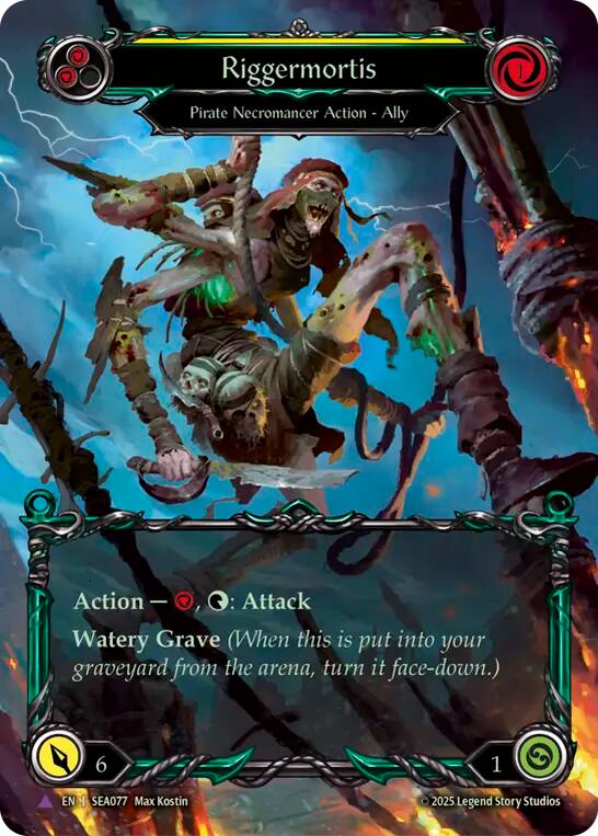 Riggermortis (Marvel Cold Foil) [SEA077] (High Seas)  Cold Foil | Pegasus Games WI
