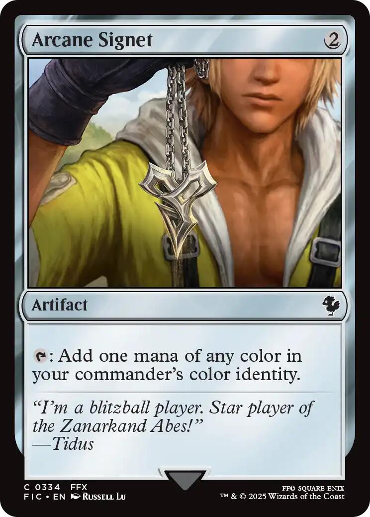 Arcane Signet (0334) (Surge Foil) [FINAL FANTASY Commander] | Pegasus Games WI