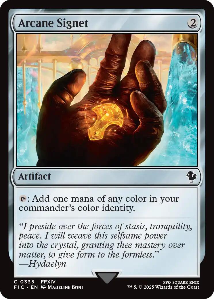 Arcane Signet (0335) (Surge Foil) [FINAL FANTASY Commander] | Pegasus Games WI