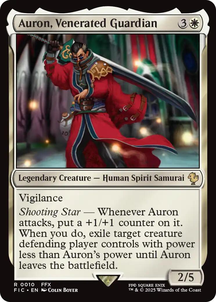 Auron, Venerated Guardian (Surge Foil) [FINAL FANTASY Commander] | Pegasus Games WI