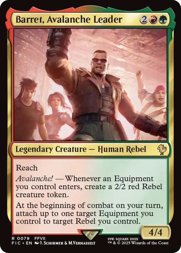 Barret, Avalanche Leader (Surge Foil) [FINAL FANTASY Commander] | Pegasus Games WI