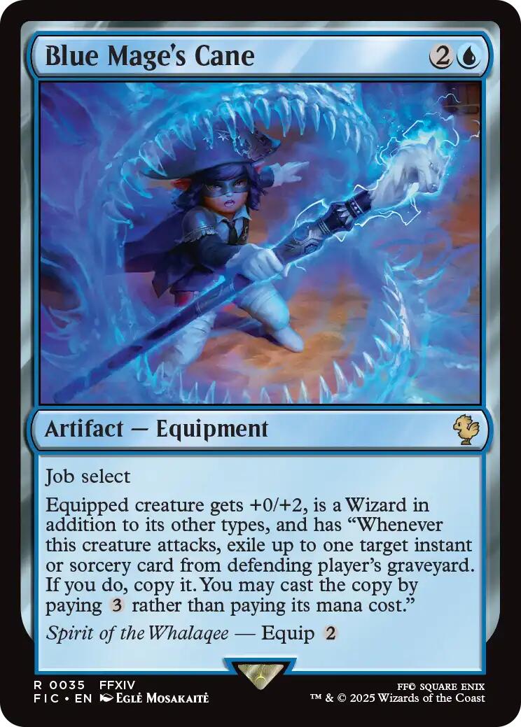 Blue Mage's Cane (Surge Foil) [FINAL FANTASY Commander] | Pegasus Games WI