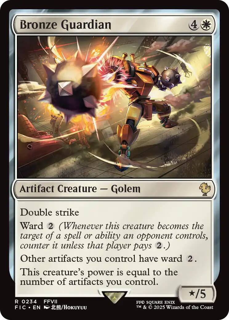 Bronze Guardian (Surge Foil) [FINAL FANTASY Commander] | Pegasus Games WI