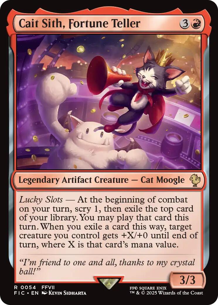 Cait Sith, Fortune Teller (Surge Foil) [FINAL FANTASY Commander] | Pegasus Games WI