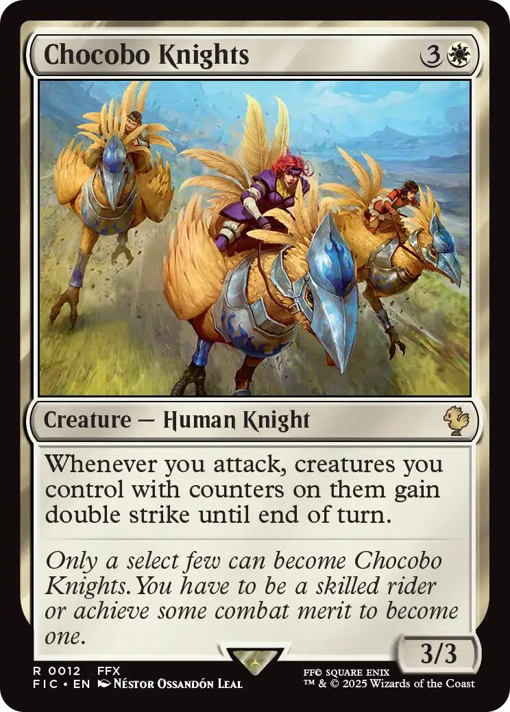 Chocobo Knights (Surge Foil) [FINAL FANTASY Commander] | Pegasus Games WI