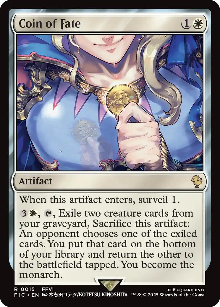 Coin of Fate (Surge Foil) [FINAL FANTASY Commander] | Pegasus Games WI