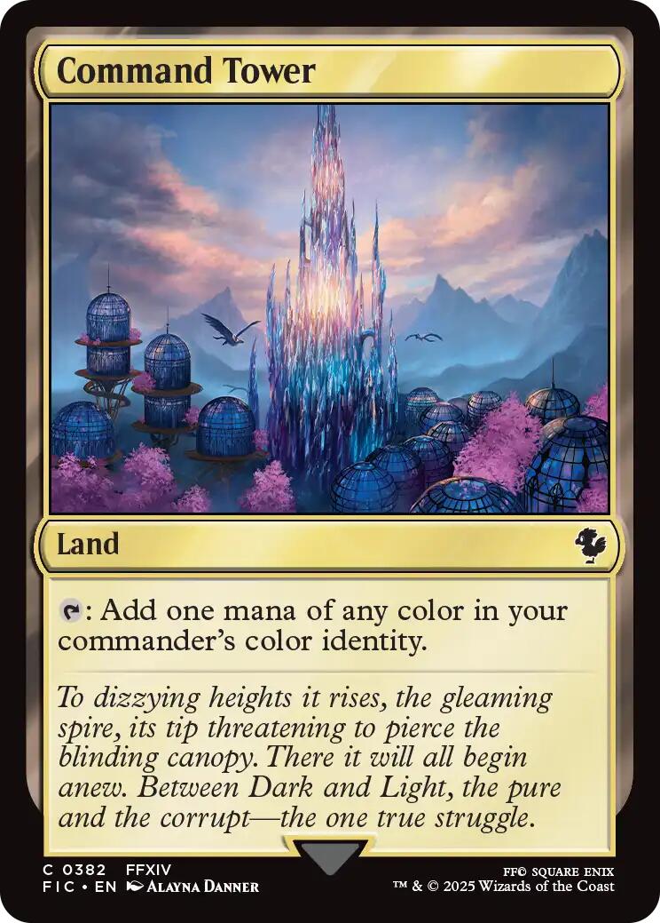 Command Tower (0382) (Surge Foil) [FINAL FANTASY Commander] | Pegasus Games WI