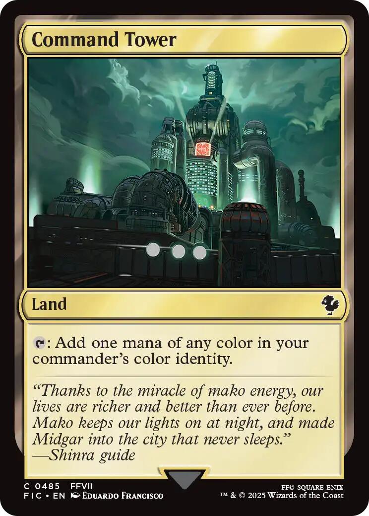 Command Tower (0485) (Surge Foil) [FINAL FANTASY Commander] | Pegasus Games WI