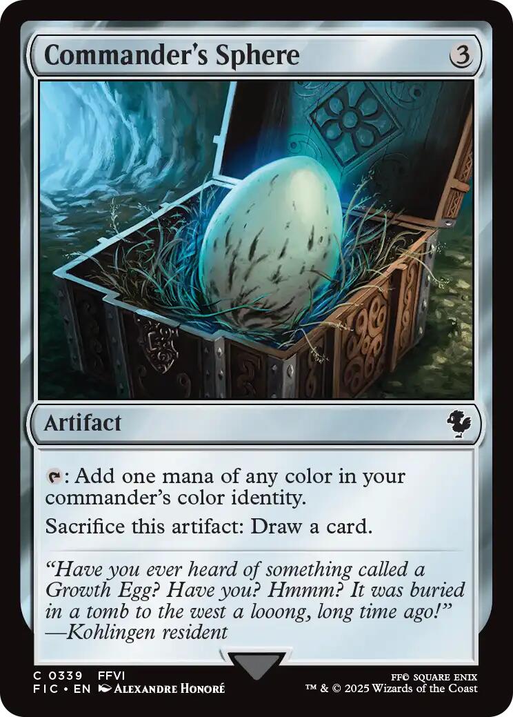 Commander's Sphere (Surge Foil) [FINAL FANTASY Commander] | Pegasus Games WI