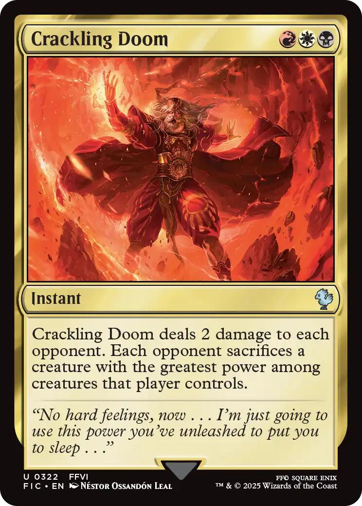 Crackling Doom (Surge Foil) [FINAL FANTASY Commander] | Pegasus Games WI