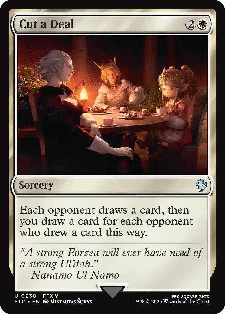 Cut a Deal (Surge Foil) [FINAL FANTASY Commander] | Pegasus Games WI