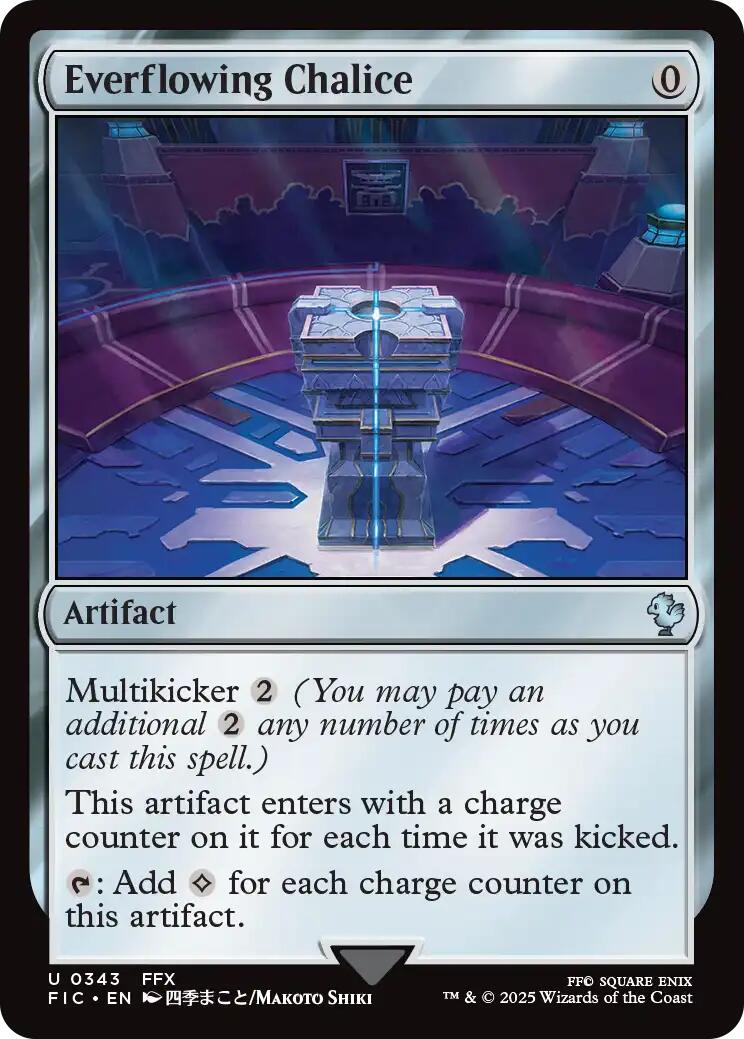 Everflowing Chalice (Surge Foil) [FINAL FANTASY Commander] | Pegasus Games WI