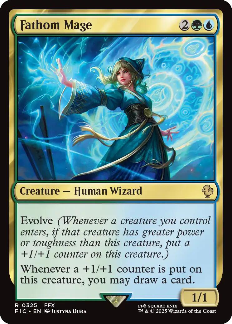 Fathom Mage (Surge Foil) [FINAL FANTASY Commander] | Pegasus Games WI