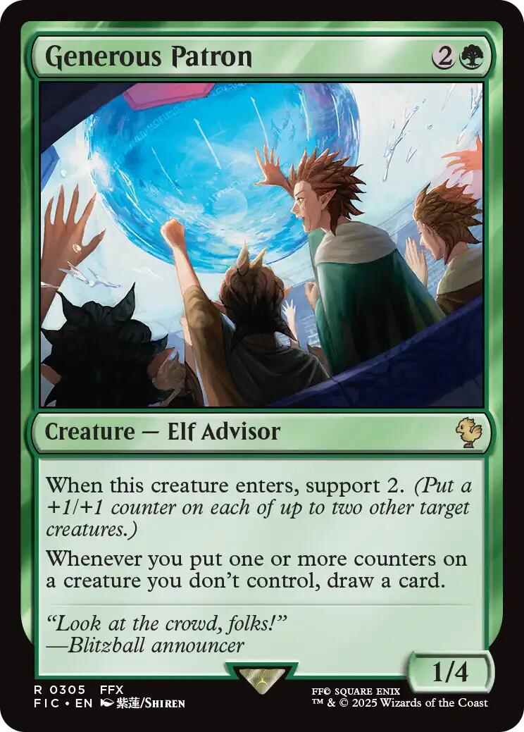 Generous Patron (Surge Foil) [FINAL FANTASY Commander] | Pegasus Games WI