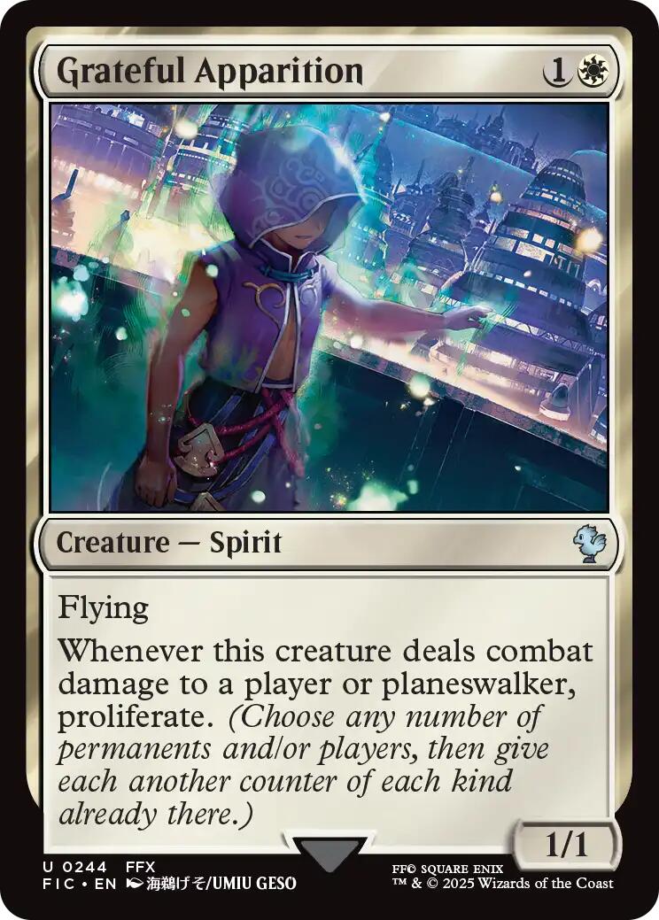 Grateful Apparition (Surge Foil) [FINAL FANTASY Commander] | Pegasus Games WI