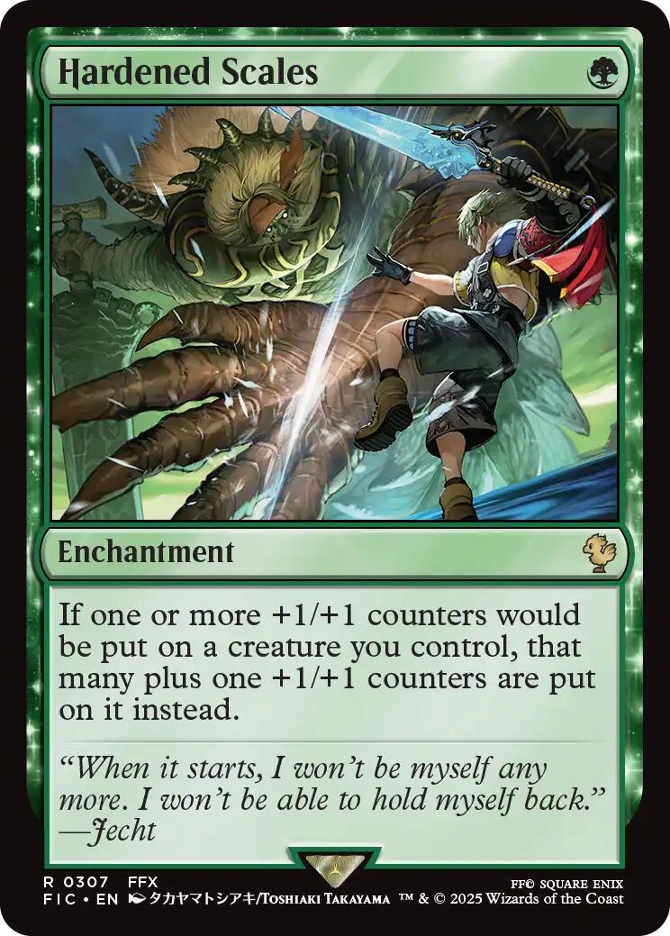 Hardened Scales (Surge Foil) [FINAL FANTASY Commander] | Pegasus Games WI