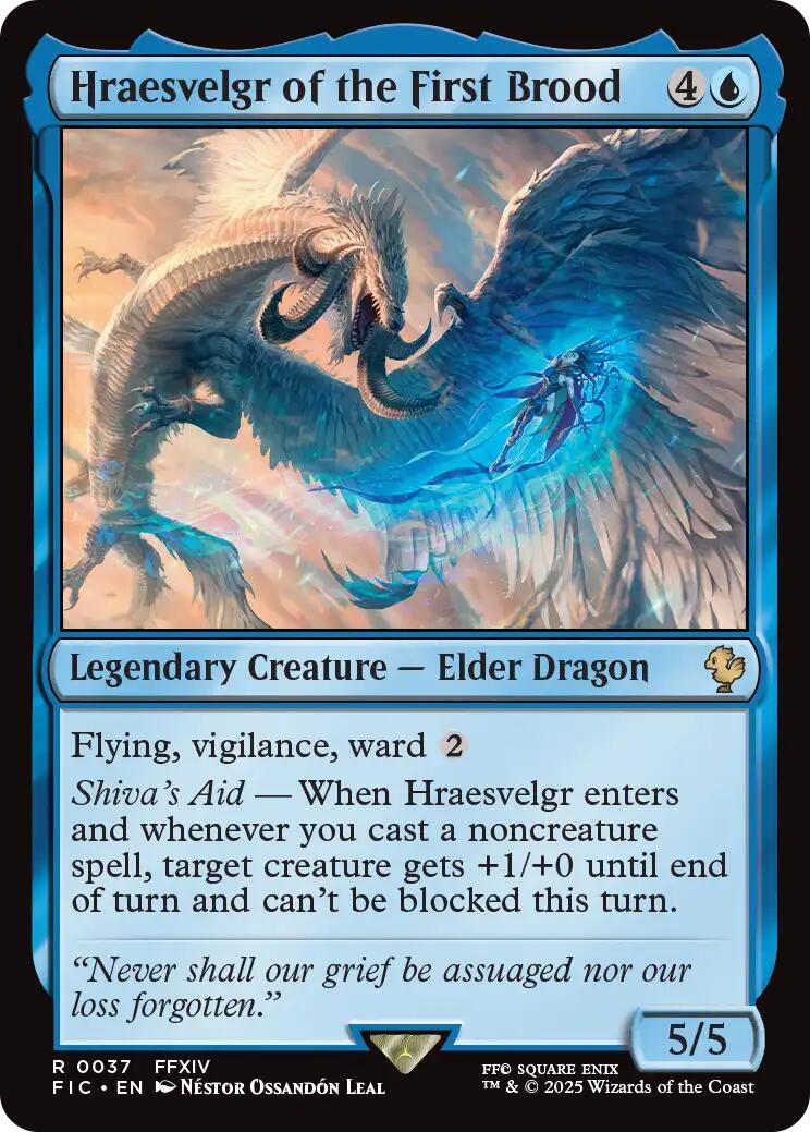 Hraesvelgr of the First Brood (Surge Foil) [FINAL FANTASY Commander] | Pegasus Games WI
