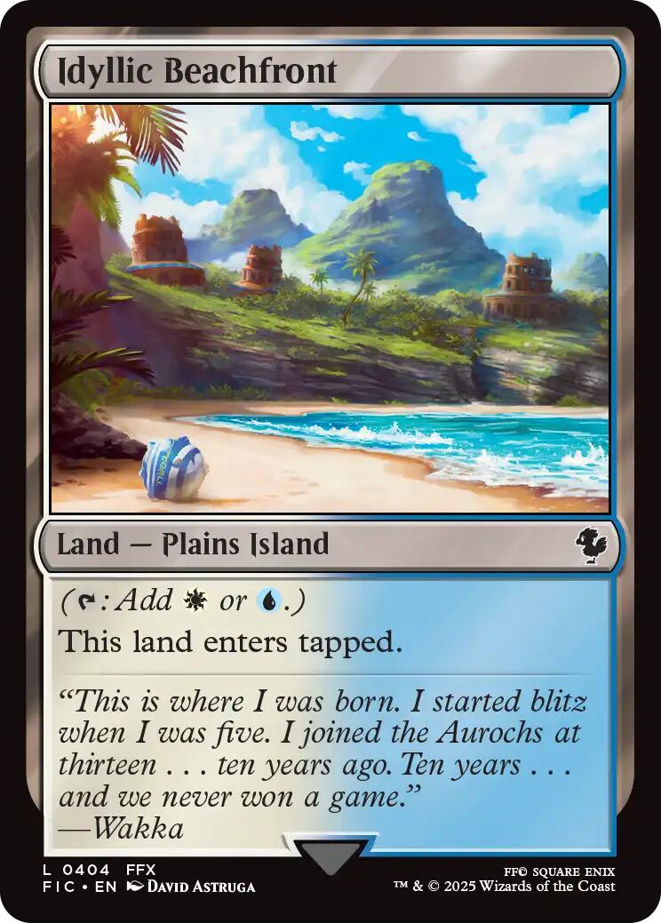 Idyllic Beachfront (Surge Foil) [FINAL FANTASY Commander] | Pegasus Games WI