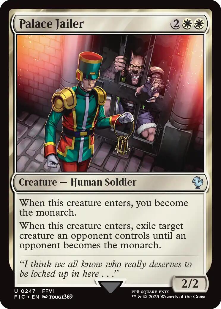 Palace Jailer (Surge Foil) [FINAL FANTASY Commander] | Pegasus Games WI