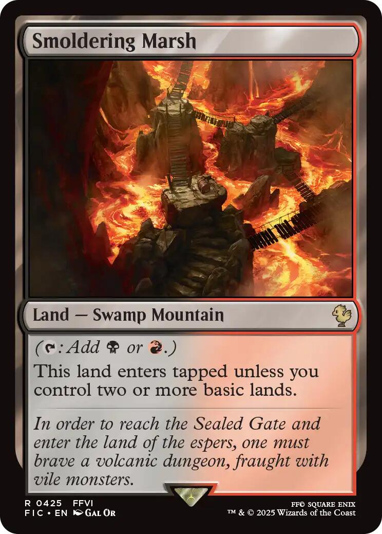 Smoldering Marsh (Surge Foil) [FINAL FANTASY Commander] | Pegasus Games WI