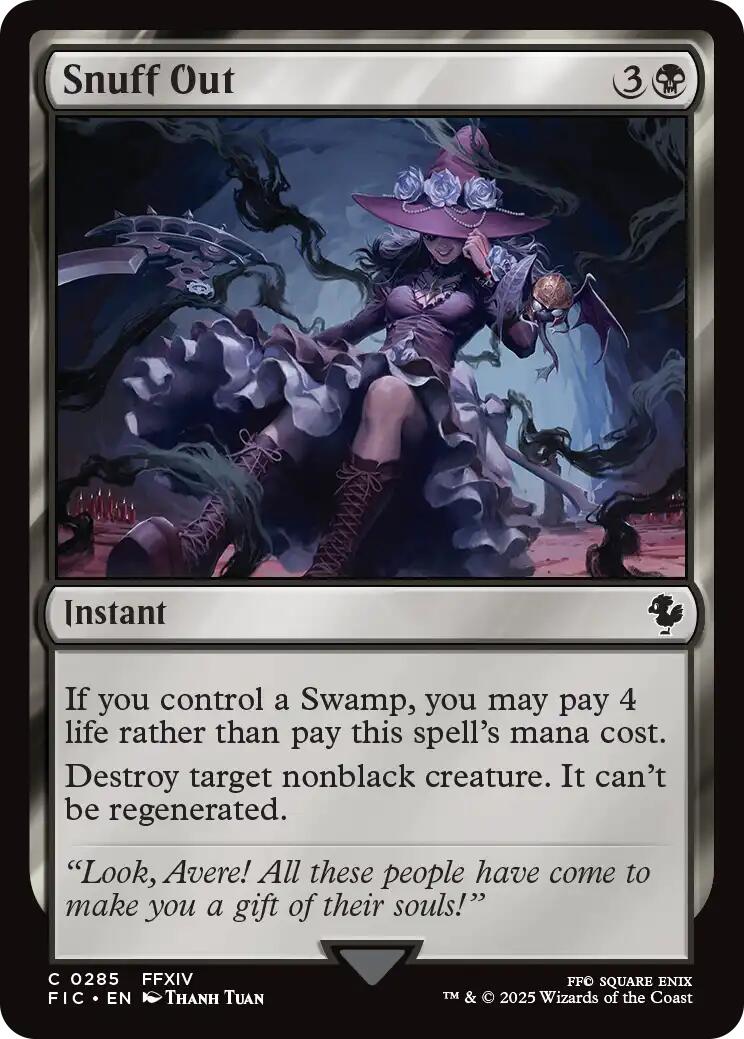 Snuff Out (Surge Foil) [FINAL FANTASY Commander] | Pegasus Games WI